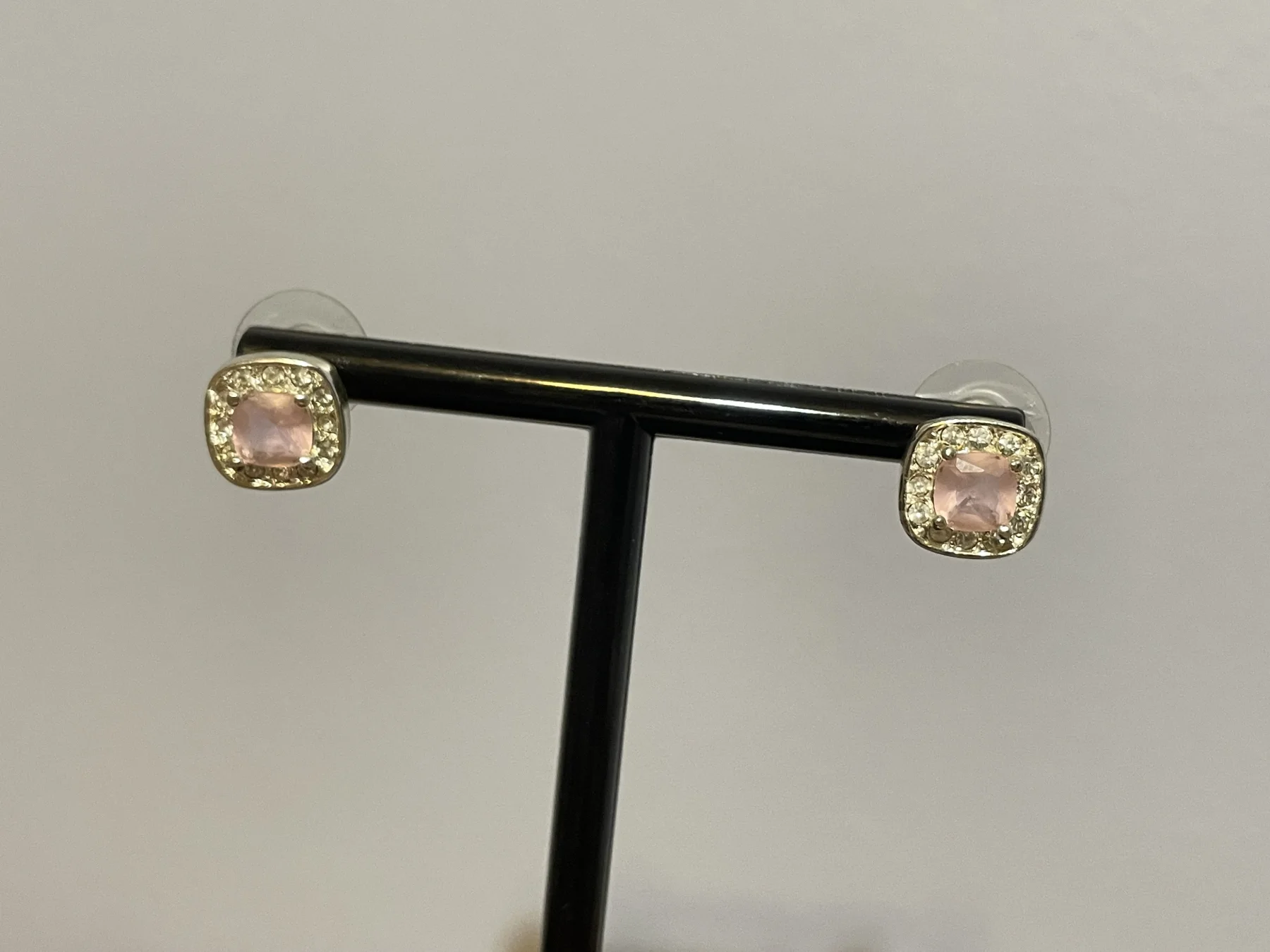 Pink Halo Stud Earrings