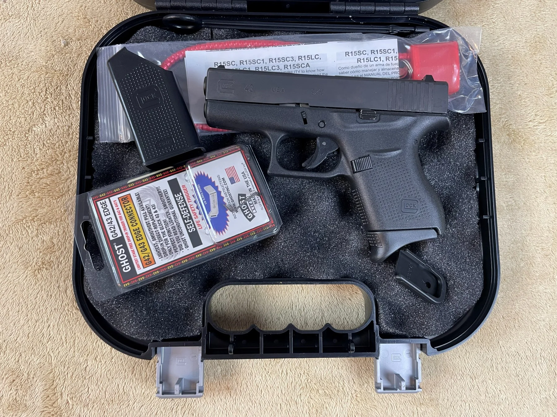 Glock 43 9mm Single-Stack Subcompact Pistol