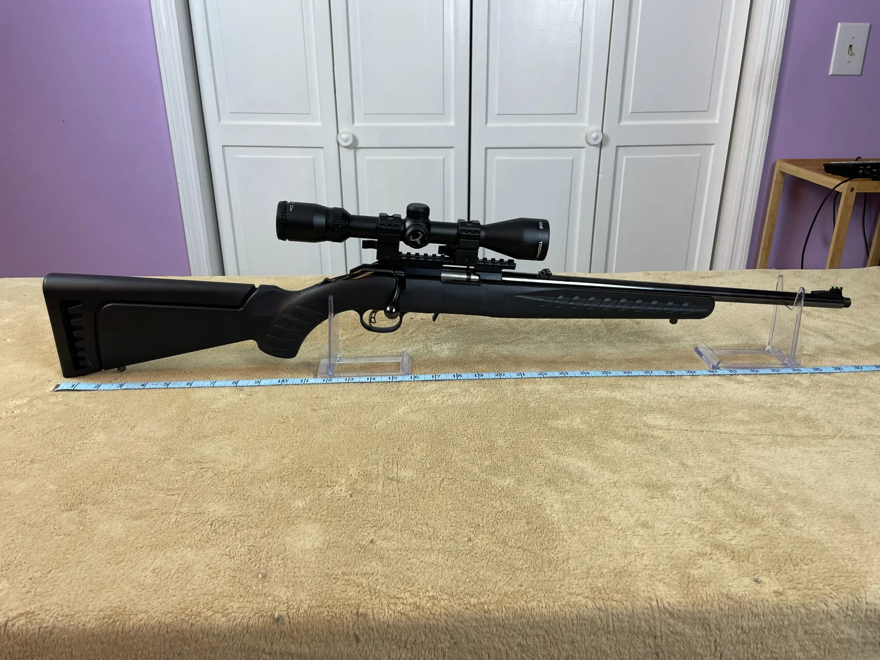 Ruger American Rimfire .22 LR Bolt-Action Rifle with Bushnell Trophy XLT Scope